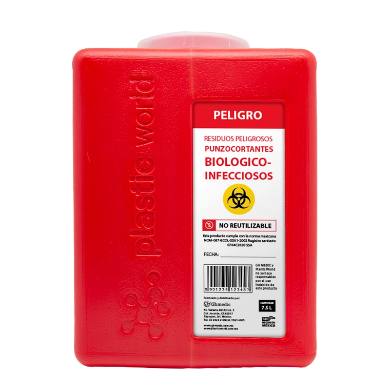 Recolector de punzocortantes 7.5lts