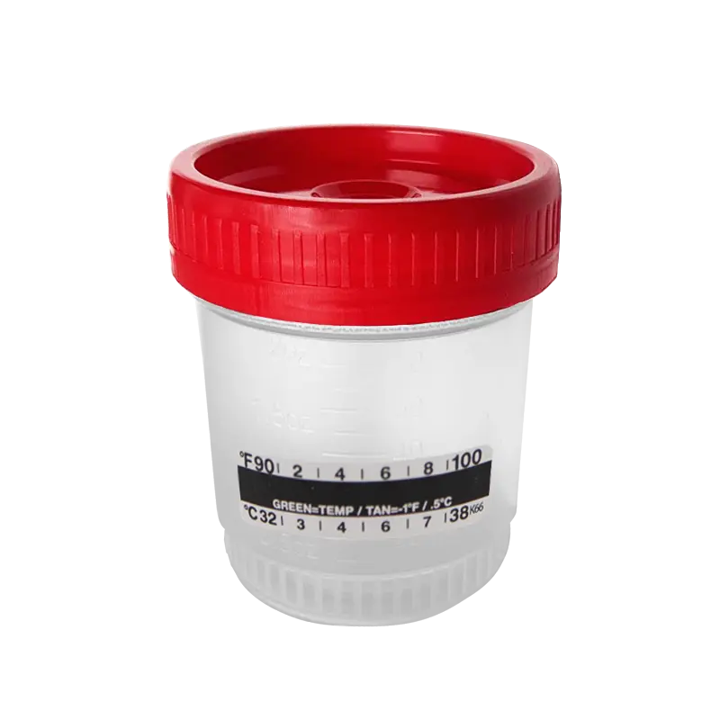60 ml Specimen Container, With Thermometer, Non-Sterile (2.0 fl oz)